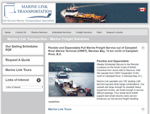 Tablet Screenshot of marinelink.ca